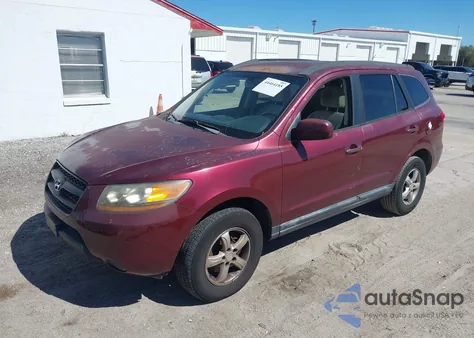 2008 Hyundai Santa Fe Gls z USA, uszkodzony, nr VIN 5NMSG13D18H209056